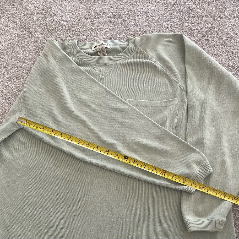 Eddie Bauer Mint Green 100% Cotton Long Sleeve Top size Tall XL - Picture 7 of 8